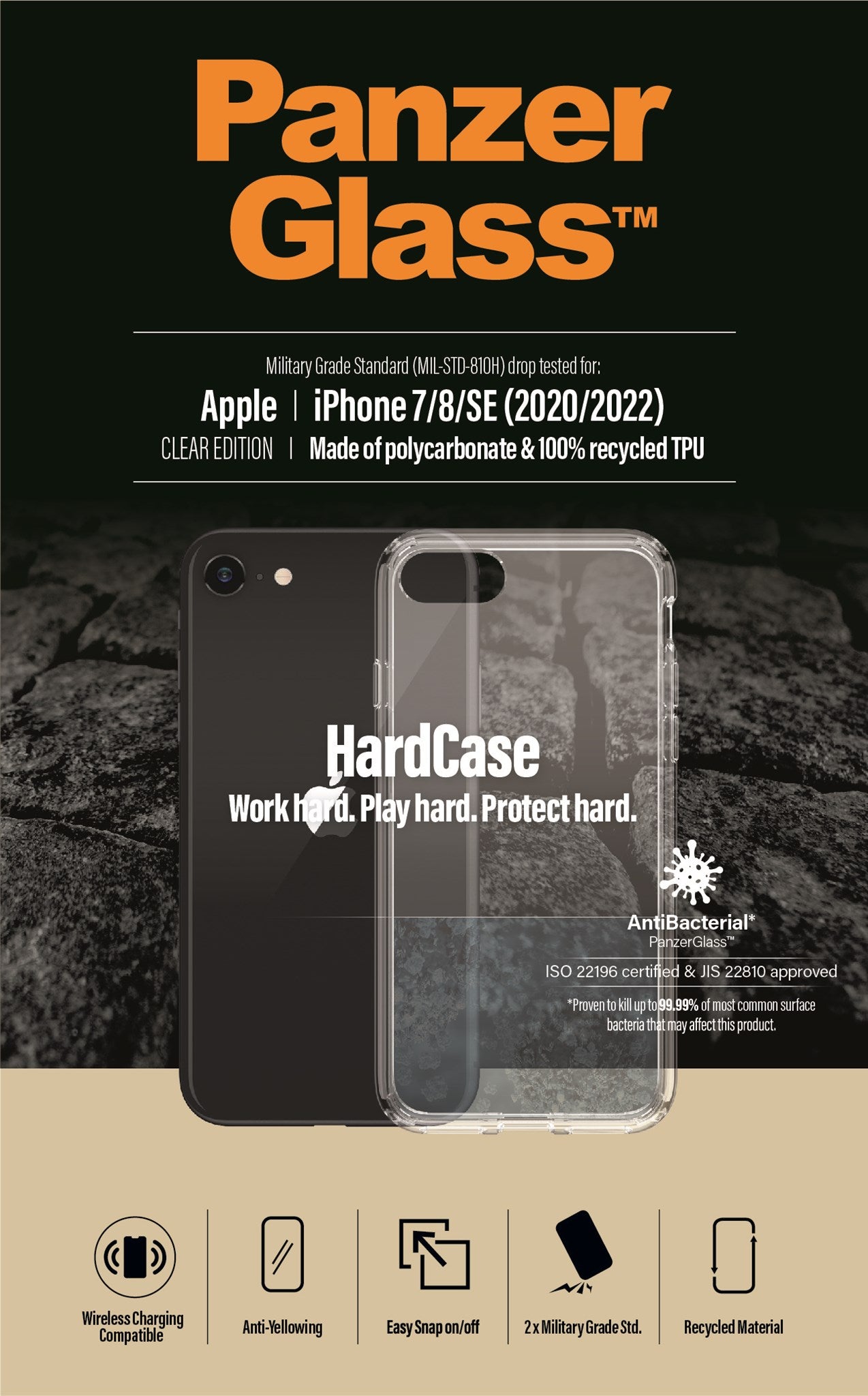 PanzerGlass® HardCase iPhone SE (2020/2022) | 7 | 8